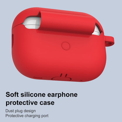 For AirPods Pro 2 Thickened One-piece Shockproof Earphone Case(Red) - For AirPods Pro 2 by buy2fix | Online Shopping UK | buy2fix