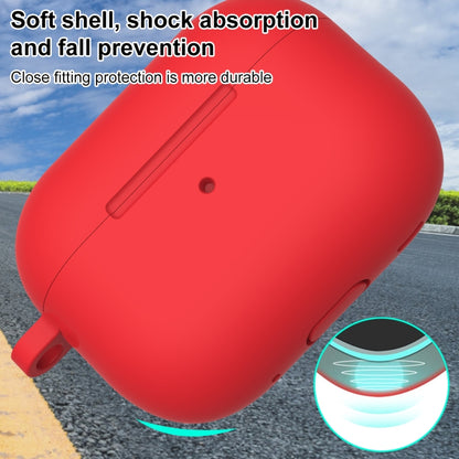 For AirPods Pro 2 Thickened One-piece Shockproof Earphone Case(Red) - For AirPods Pro 2 by buy2fix | Online Shopping UK | buy2fix