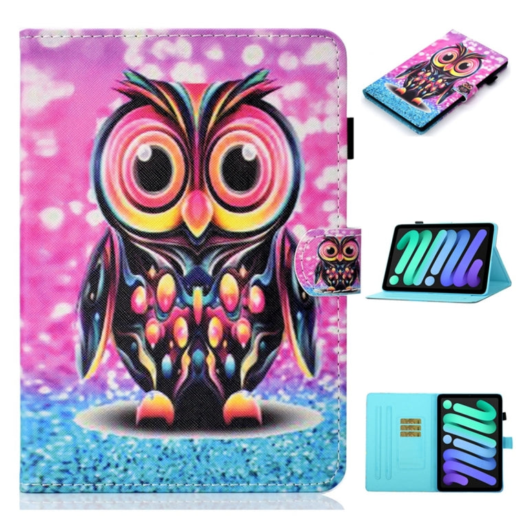 For iPad 2025 / 2022 Coloured Drawing Stitching Smart Leather Tablet Case(Owl) - iPad 2025 / 2022 Cases by buy2fix | Online Shopping UK | buy2fix