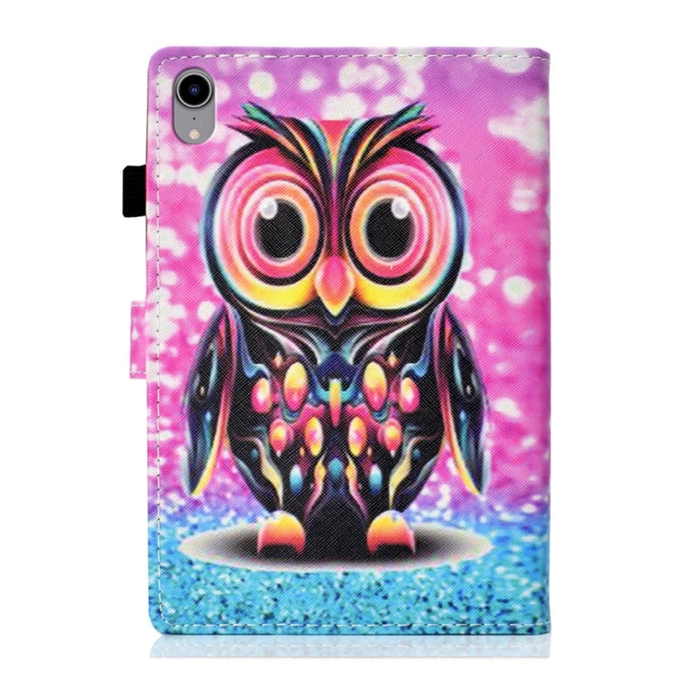 For iPad 2025 / 2022 Coloured Drawing Stitching Smart Leather Tablet Case(Owl) - iPad 2025 / 2022 Cases by buy2fix | Online Shopping UK | buy2fix