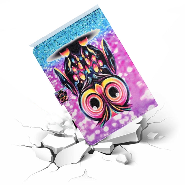 For iPad 2025 / 2022 Coloured Drawing Stitching Smart Leather Tablet Case(Owl) - iPad 2025 / 2022 Cases by buy2fix | Online Shopping UK | buy2fix