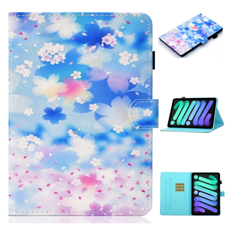 For iPad 2025 / 2022 Coloured Drawing Stitching Smart Leather Tablet Case(Petal Shower) - iPad 2025 / 2022 Cases by buy2fix | Online Shopping UK | buy2fix