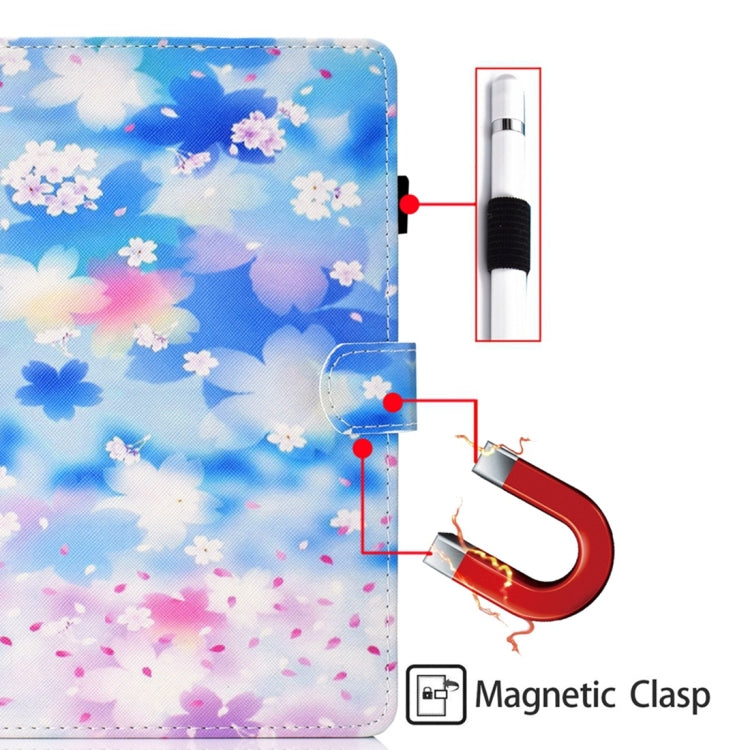 For iPad 2025 / 2022 Coloured Drawing Stitching Smart Leather Tablet Case(Petal Shower) - iPad 2025 / 2022 Cases by buy2fix | Online Shopping UK | buy2fix