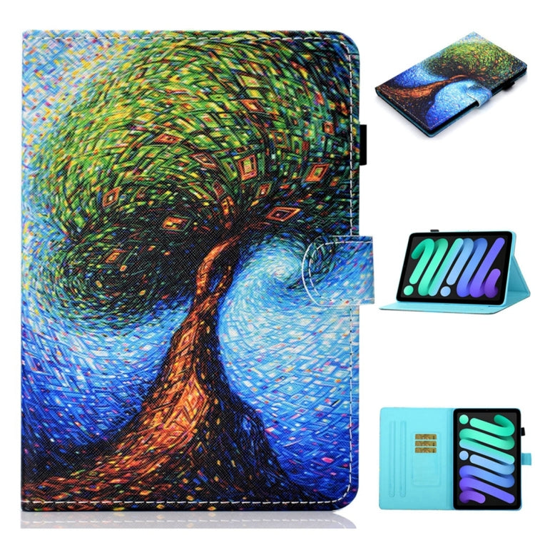 For iPad 2025 / 2022 Coloured Drawing Stitching Smart Leather Tablet Case(Miracle Tree) - iPad 2025 / 2022 Cases by buy2fix | Online Shopping UK | buy2fix