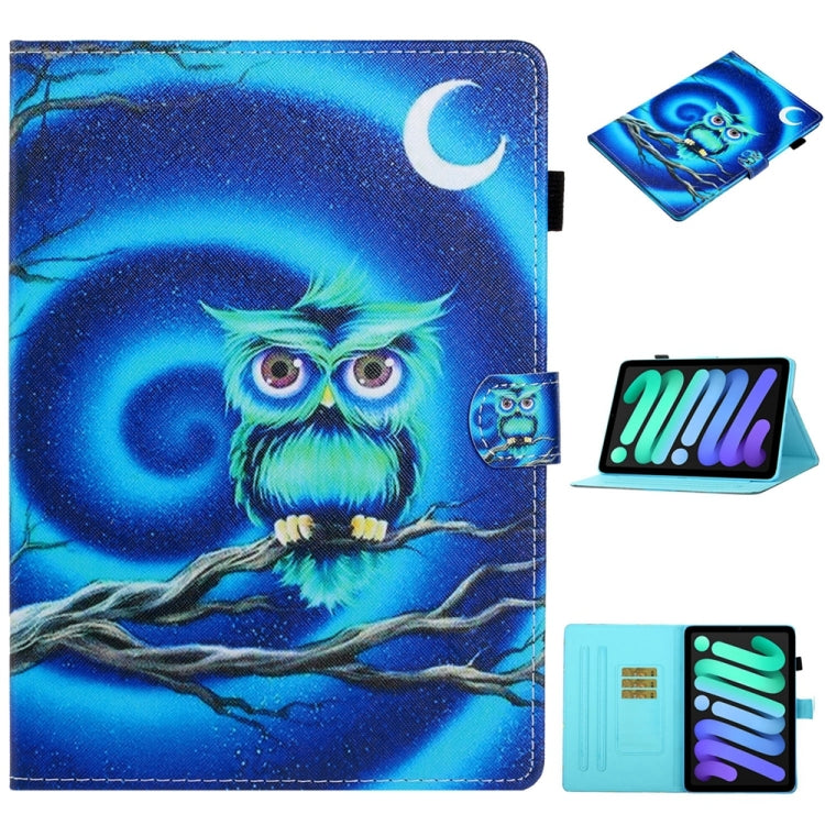 For iPad 2025 / 2022 Coloured Drawing Stitching Smart Leather Tablet Case(Moon Owl) - iPad 2025 / 2022 Cases by buy2fix | Online Shopping UK | buy2fix