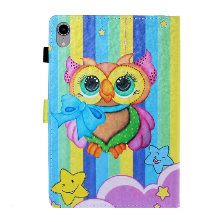 For iPad 2025 / 2022 Coloured Drawing Stitching Smart Leather Tablet Case(Rainbow Owl) - iPad 2025 / 2022 Cases by buy2fix | Online Shopping UK | buy2fix