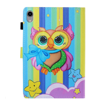 For iPad 2025 / 2022 Coloured Drawing Stitching Smart Leather Tablet Case(Rainbow Owl) - iPad 2025 / 2022 Cases by buy2fix | Online Shopping UK | buy2fix