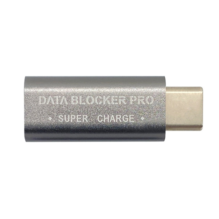 GE07 USB-C / Type-C Data Blocker Fast Charging Connector(Grey) by buy2fix
