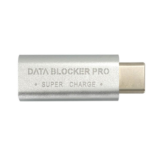 GE07 USB-C / Type-C Data Blocker Fast Charging Connector(Silver) by buy2fix