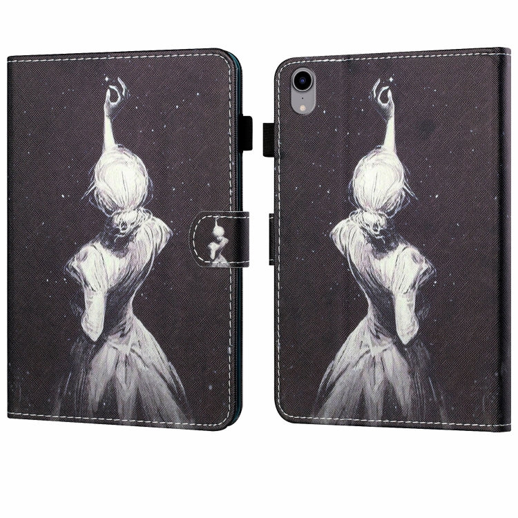 For iPad 2025 / 2022 Coloured Drawing Stitching Smart Leather Tablet Case(Girl) - iPad 2025 / 2022 Cases by buy2fix | Online Shopping UK | buy2fix
