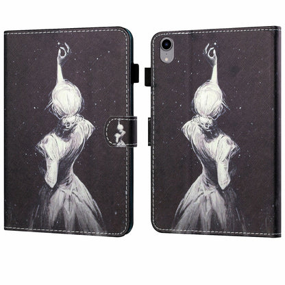 For iPad 2025 / 2022 Coloured Drawing Stitching Smart Leather Tablet Case(Girl) - iPad 2025 / 2022 Cases by buy2fix | Online Shopping UK | buy2fix