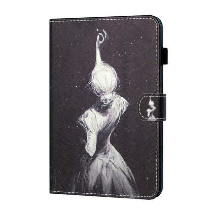 For iPad 2025 / 2022 Coloured Drawing Stitching Smart Leather Tablet Case(Girl) - iPad 2025 / 2022 Cases by buy2fix | Online Shopping UK | buy2fix