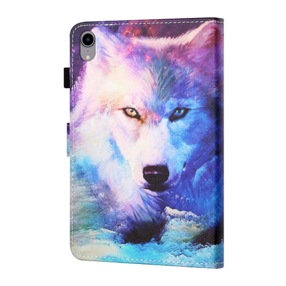 For iPad 2025 / 2022 Coloured Drawing Stitching Smart Leather Tablet Case(Wolf) - iPad 2025 / 2022 Cases by buy2fix | Online Shopping UK | buy2fix