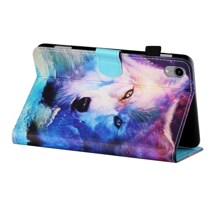 For iPad 2025 / 2022 Coloured Drawing Stitching Smart Leather Tablet Case(Wolf) - iPad 2025 / 2022 Cases by buy2fix | Online Shopping UK | buy2fix