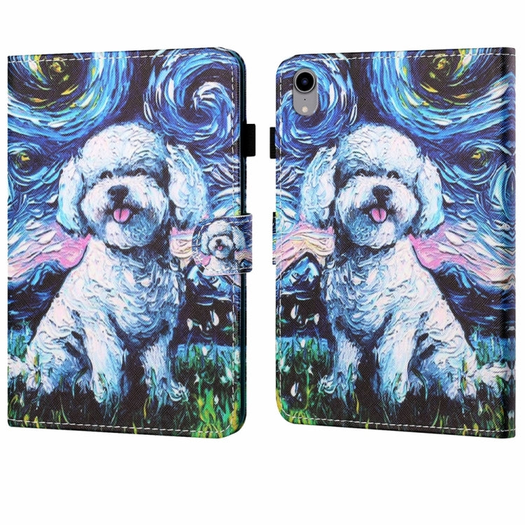For iPad 2025 / 2022 Coloured Drawing Stitching Smart Leather Tablet Case(Dog) - iPad 2025 / 2022 Cases by buy2fix | Online Shopping UK | buy2fix