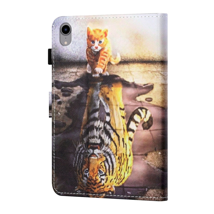 For iPad 2025 / 2022 Coloured Drawing Stitching Smart Leather Tablet Case(Cat and Tiger) - iPad 2025 / 2022 Cases by buy2fix | Online Shopping UK | buy2fix