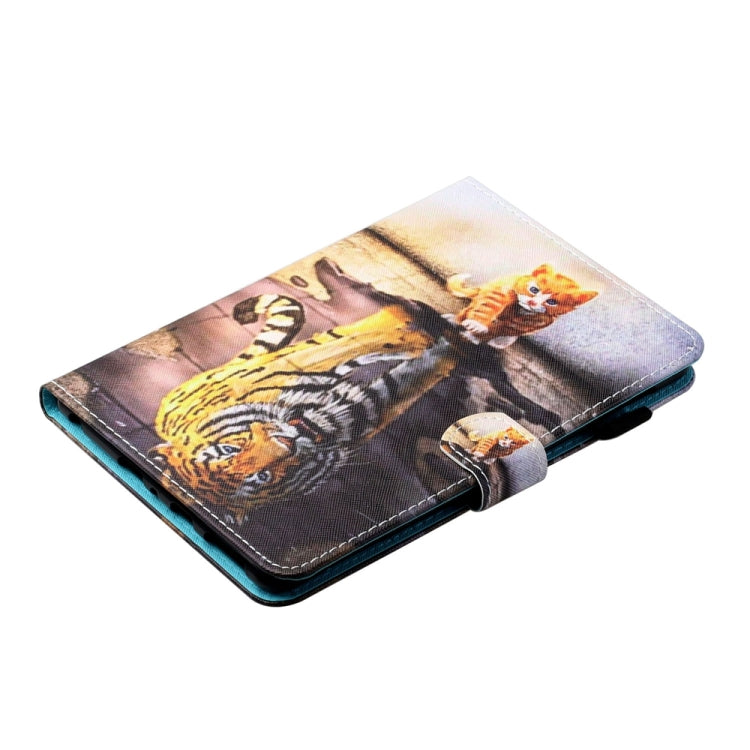 For iPad 2025 / 2022 Coloured Drawing Stitching Smart Leather Tablet Case(Cat and Tiger) - iPad 2025 / 2022 Cases by buy2fix | Online Shopping UK | buy2fix