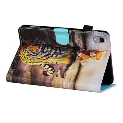 For iPad 2025 / 2022 Coloured Drawing Stitching Smart Leather Tablet Case(Cat and Tiger) - iPad 2025 / 2022 Cases by buy2fix | Online Shopping UK | buy2fix