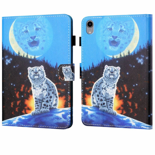 For iPad 2025 / 2022 Coloured Drawing Stitching Smart Leather Tablet Case(Moon Tiger) - iPad 2025 / 2022 Cases by buy2fix | Online Shopping UK | buy2fix