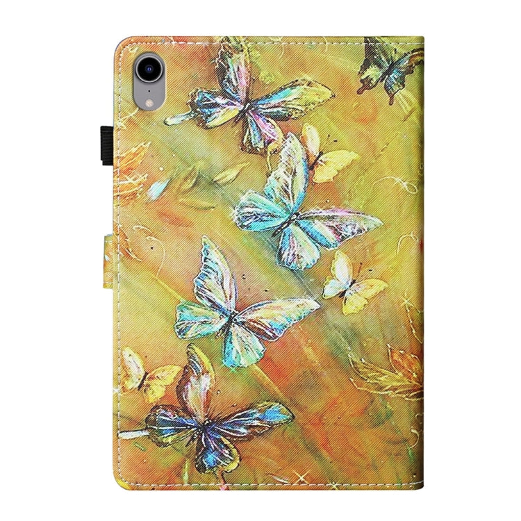 For iPad 2025 / 2022 Coloured Drawing Stitching Smart Leather Tablet Case(Butterflies) - iPad 2025 / 2022 Cases by buy2fix | Online Shopping UK | buy2fix