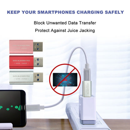 GE06 USB Data Blocker Fast Charging Connector(Red) by buy2fix