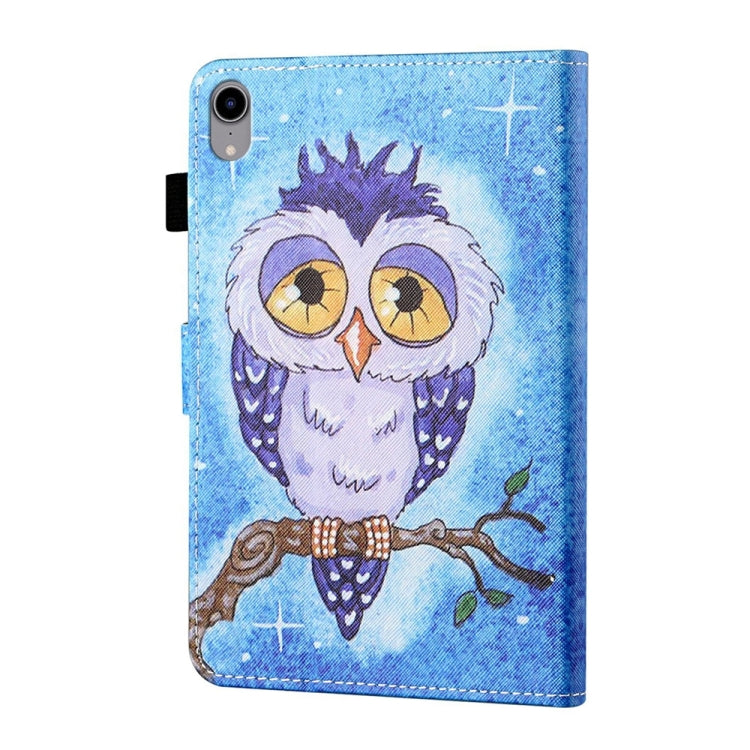 For iPad 2025 / 2022 Coloured Drawing Stitching Smart Leather Tablet Case(Blue Owl) - iPad 2025 / 2022 Cases by buy2fix | Online Shopping UK | buy2fix