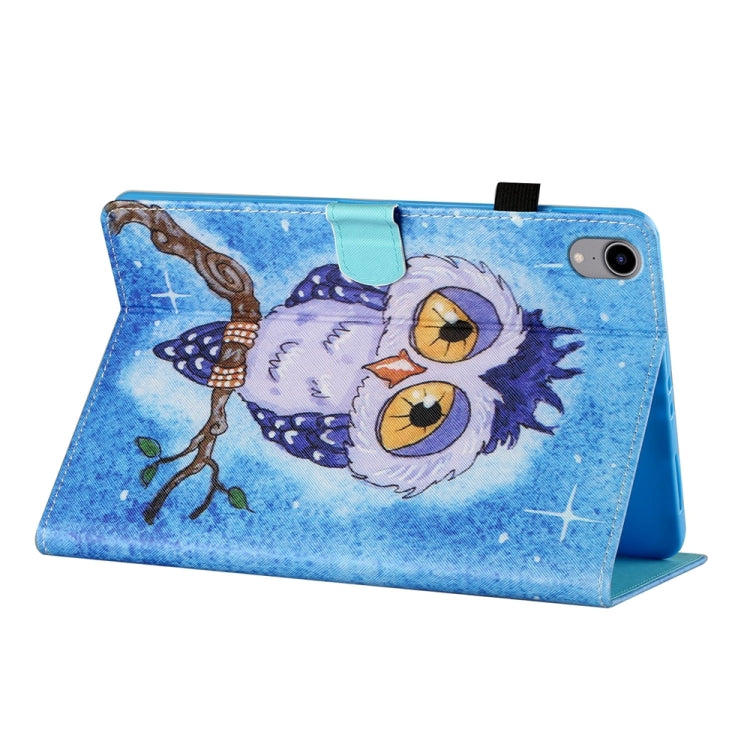 For iPad 2025 / 2022 Coloured Drawing Stitching Smart Leather Tablet Case(Blue Owl) - iPad 2025 / 2022 Cases by buy2fix | Online Shopping UK | buy2fix