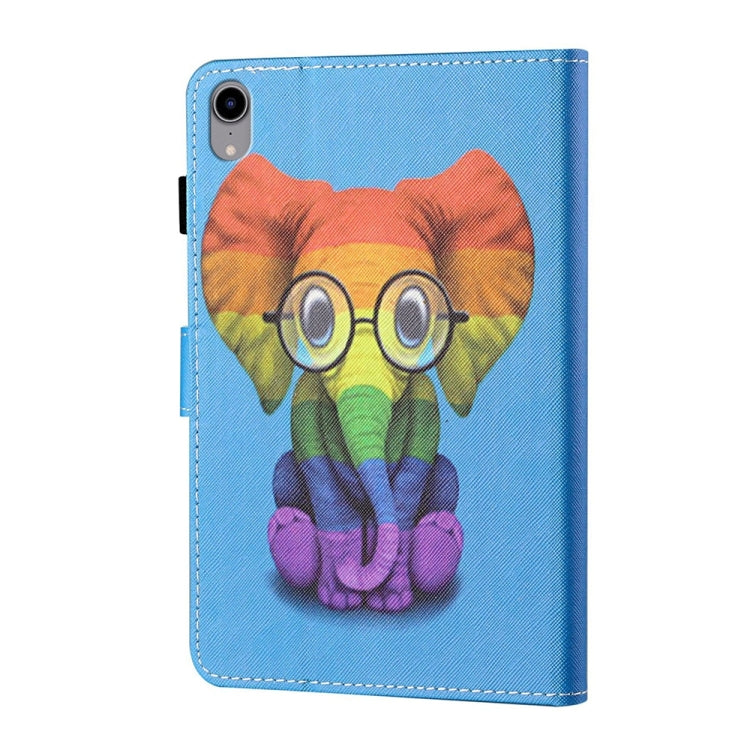 For iPad 2025 / 2022 Coloured Drawing Stitching Smart Leather Tablet Case(Colorful Elephant) - iPad 2025 / 2022 Cases by buy2fix | Online Shopping UK | buy2fix