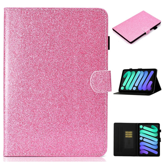 For iPad 2025 / 2022 Glossy Glitter Powder Horizontal Flip Leather Tablet Case(Pink) - iPad 2025 / 2022 Cases by buy2fix | Online Shopping UK | buy2fix