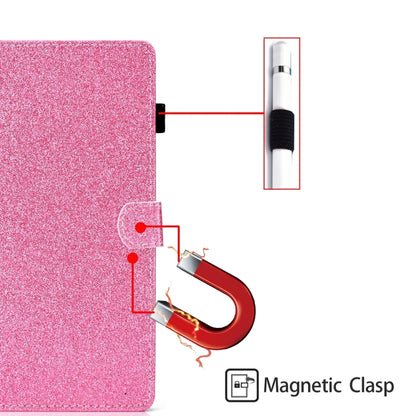 For iPad 2025 / 2022 Glossy Glitter Powder Horizontal Flip Leather Tablet Case(Pink) - iPad 2025 / 2022 Cases by buy2fix | Online Shopping UK | buy2fix