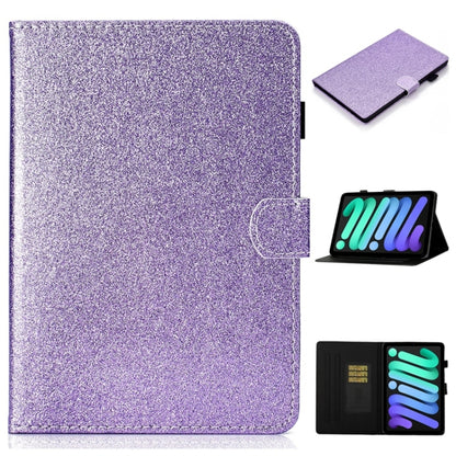 For iPad 2025 / 2022 Glossy Glitter Powder Horizontal Flip Leather Tablet Case(Purple) - iPad 2025 / 2022 Cases by buy2fix | Online Shopping UK | buy2fix