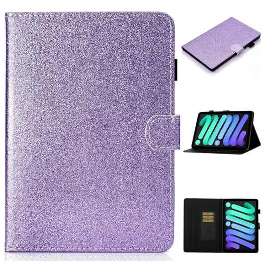 For iPad 2025 / 2022 Glossy Glitter Powder Horizontal Flip Leather Tablet Case(Purple) - iPad 2025 / 2022 Cases by buy2fix | Online Shopping UK | buy2fix