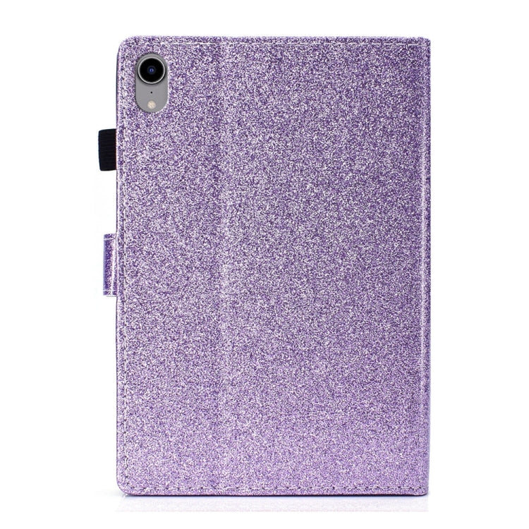 For iPad 2025 / 2022 Glossy Glitter Powder Horizontal Flip Leather Tablet Case(Purple) - iPad 2025 / 2022 Cases by buy2fix | Online Shopping UK | buy2fix