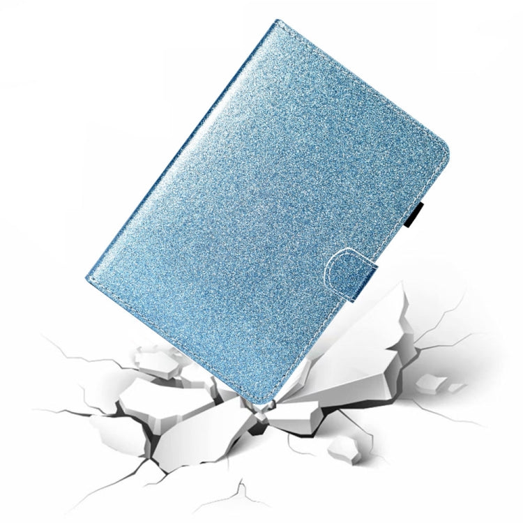 For iPad 2025 / 2022 Glossy Glitter Powder Horizontal Flip Leather Tablet Case(Blue) - iPad 2025 / 2022 Cases by buy2fix | Online Shopping UK | buy2fix