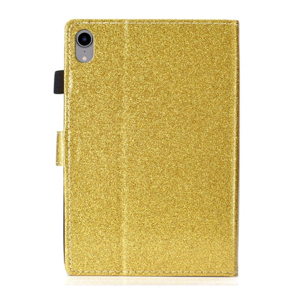 For iPad 2025 / 2022 Glossy Glitter Powder Horizontal Flip Leather Tablet Case(Gold) - iPad 2025 / 2022 Cases by buy2fix | Online Shopping UK | buy2fix