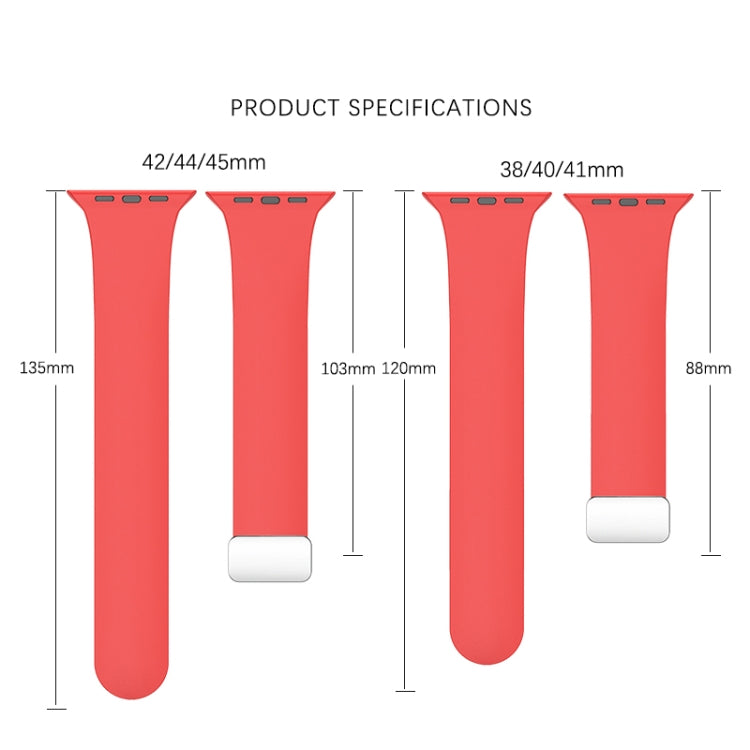 Folding Buckle Silicone Watch Band For Apple Watch Series 8&7 45mm / SE 2&6&SE&5&4 44mm / 3&2&1 42mm(White) by buy2fix