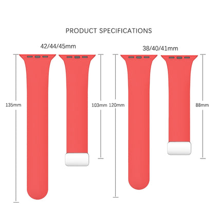 Folding Buckle Silicone Watch Band For Apple Watch Series 8&7 45mm / SE 2&6&SE&5&4 44mm / 3&2&1 42mm(White) by buy2fix
