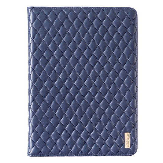 For iPad Pro 11 2022 / 2021 / 2020 Elegant Rhombic Texture Horizontal Flip Leather Tablet Case(Blue) - iPad Pro 11 (2022/2021) Cases by buy2fix | Online Shopping UK | buy2fix