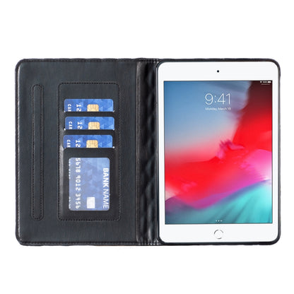 For iPad mini 5 / 4 / 3 / 2 / 1 Elegant Rhombic Texture Horizontal Flip Leather Tablet Case(Black) - More iPad Cases by buy2fix | Online Shopping UK | buy2fix