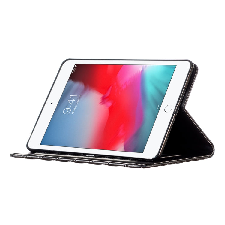 For iPad mini 5 / 4 / 3 / 2 / 1 Elegant Rhombic Texture Horizontal Flip Leather Tablet Case(Black) - More iPad Cases by buy2fix | Online Shopping UK | buy2fix