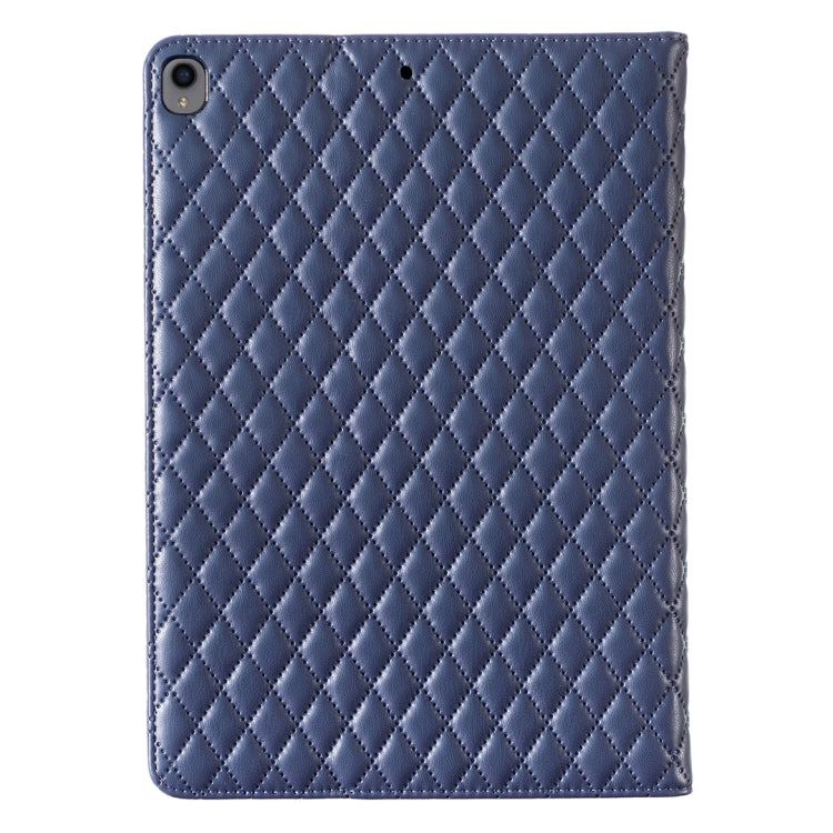 For iPad Pro 10.5 2019 / 10.2 Elegant Rhombic Texture Horizontal Flip Leather Tablet Case(Blue) - iPad Pro 10.5 inch Cases by buy2fix | Online Shopping UK | buy2fix