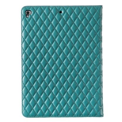For iPad 8 / 7 / 6 / 5 9.7 inch Elegant Rhombic Texture Horizontal Flip Leather Tablet Case(Green) - iPad Pro 9.7 inch Cases by buy2fix | Online Shopping UK | buy2fix