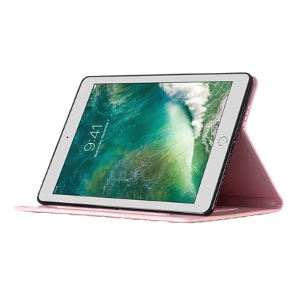For iPad 8 / 7 / 6 / 5 9.7 inch Elegant Rhombic Texture Horizontal Flip Leather Tablet Case(Pink) - iPad Pro 9.7 inch Cases by buy2fix | Online Shopping UK | buy2fix