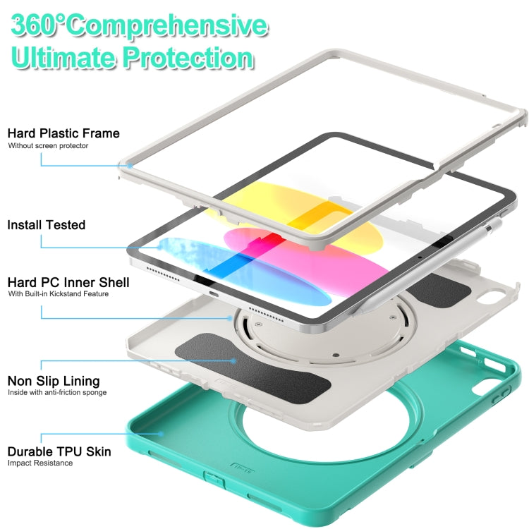 For iPad 2025 / 2022 Shockproof TPU + PC Protective Tablet Case(Mint Green) - iPad 2025 / 2022 Cases by buy2fix | Online Shopping UK | buy2fix