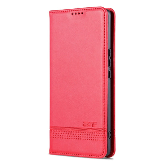 For Honor X40 AZNS Magnetic Calf Texture Leather Phone Case(Red) - Honor Cases by AZNS | Online Shopping UK | buy2fix
