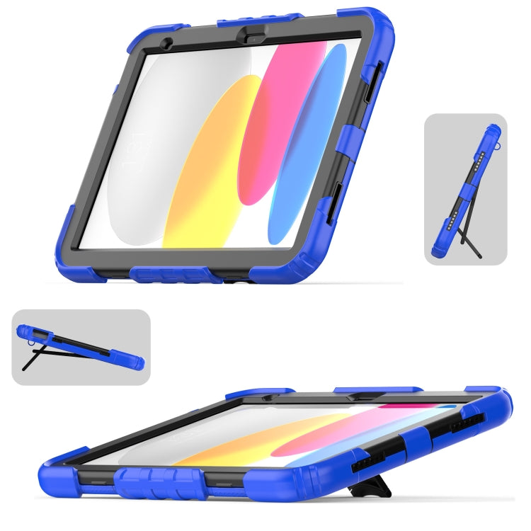 For iPad 2025 / 2022 Shockproof Silicone + PC Protective Tablet Case(Black + Blue) - iPad 2025 / 2022 Cases by buy2fix | Online Shopping UK | buy2fix