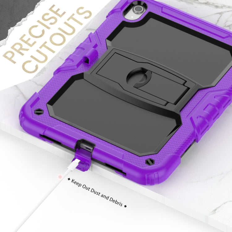 For iPad 2025 / 2022 Shockproof Silicone + PC Protective Tablet Case(Black + Purple) - iPad 2025 / 2022 Cases by buy2fix | Online Shopping UK | buy2fix