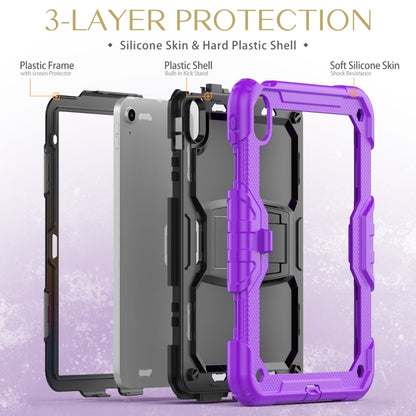 For iPad 2025 / 2022 Shockproof Silicone + PC Protective Tablet Case(Black + Purple) - iPad 2025 / 2022 Cases by buy2fix | Online Shopping UK | buy2fix