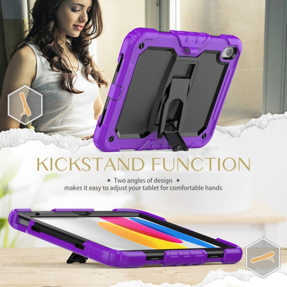 For iPad 2025 / 2022 Shockproof Silicone + PC Protective Tablet Case(Black + Purple) - iPad 2025 / 2022 Cases by buy2fix | Online Shopping UK | buy2fix