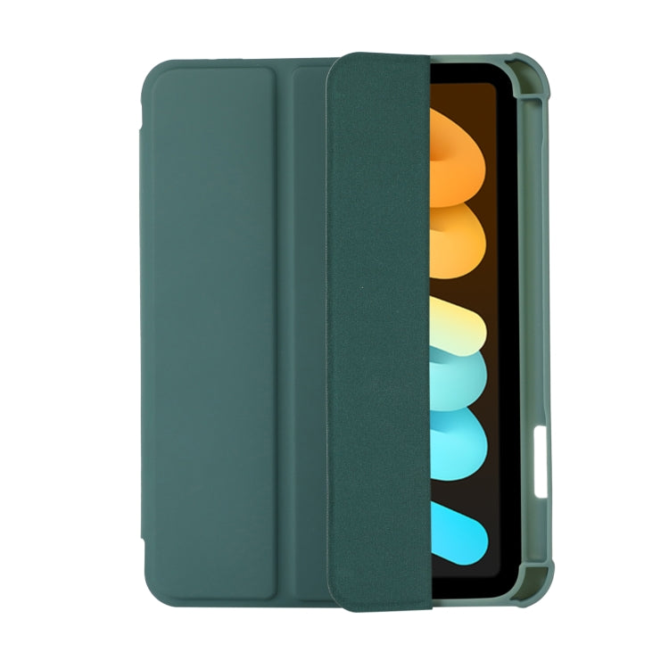 For iPad 2025 / 2022 Acrylic 3-folding Leather Tablet Case(Dark Green) - iPad 2025 / 2022 Cases by buy2fix | Online Shopping UK | buy2fix